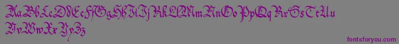 フォントOfc – 紫色のフォント、灰色の背景