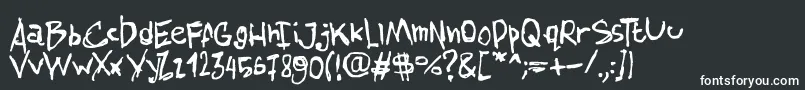 AmazhandFirstSmooth Font – White Fonts on Black Background