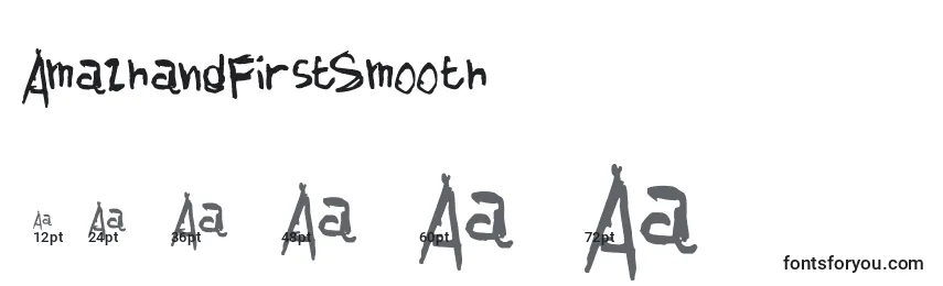 Размеры шрифта AmazhandFirstSmooth