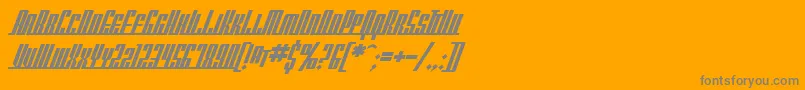 SfAmericanaDreamsScBold Font – Gray Fonts on Orange Background