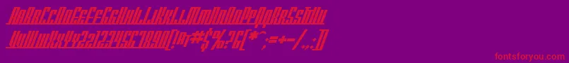 SfAmericanaDreamsScBold Font – Red Fonts on Purple Background