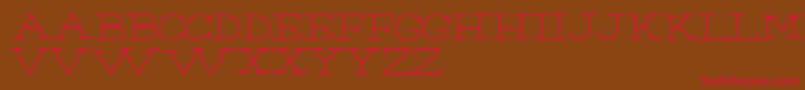 ChumpRegular Font – Red Fonts on Brown Background