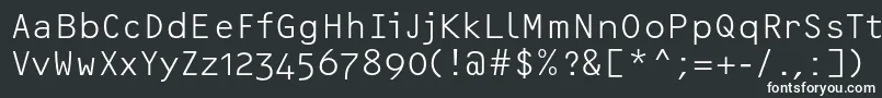 OcrfLightosfc Font – White Fonts on Black Background