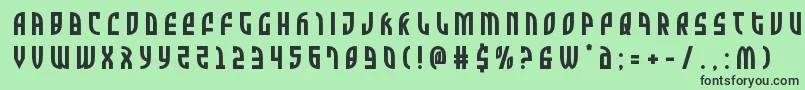 Zoneridertitle Font – Black Fonts on Green Background