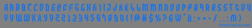 Zoneridertitle Font – Blue Fonts on Gray Background