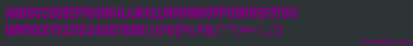 Machineitcdee Font – Purple Fonts on Black Background