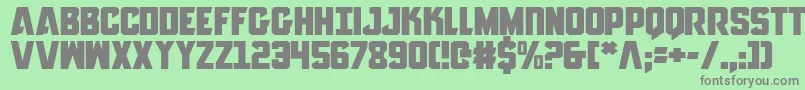 AnitllesExpanded Font – Gray Fonts on Green Background