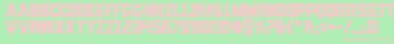 AnitllesExpanded Font – Pink Fonts on Green Background