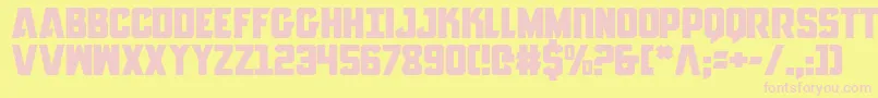 AnitllesExpanded Font – Pink Fonts on Yellow Background