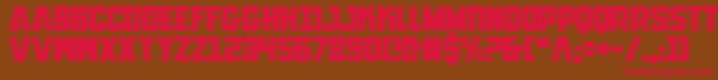 AnitllesExpanded Font – Red Fonts on Brown Background