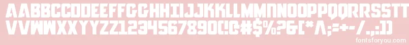 AnitllesExpanded Font – White Fonts on Pink Background