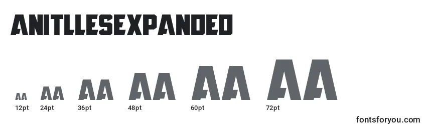 AnitllesExpanded font sizes