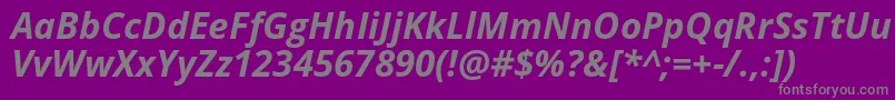 fuente Opensans Bolditalic – Fuentes Grises Sobre Fondo Morado