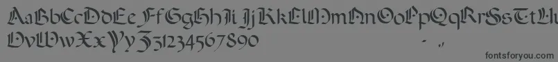 ADarkWedding2007 Font – Black Fonts on Gray Background