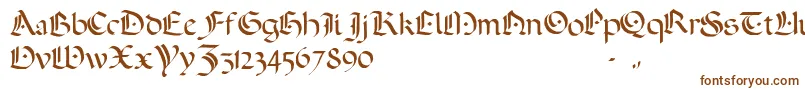 ADarkWedding2007-Schriftart – Braune Schriften
