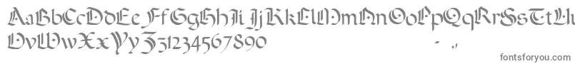 ADarkWedding2007 Font – Gray Fonts on White Background