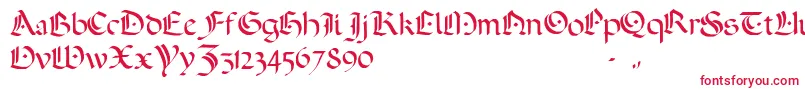 フォントADarkWedding2007 – 赤い文字