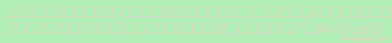 Contourofduty3Dital Font – Pink Fonts on Green Background