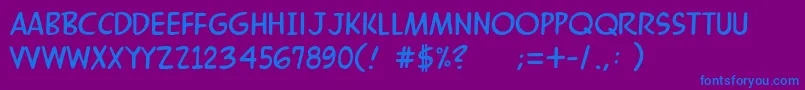 Шрифт MandrakeFf – синие шрифты на фиолетовом фоне