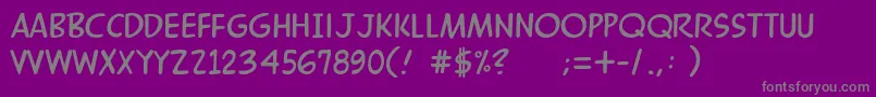 MandrakeFf Font – Gray Fonts on Purple Background