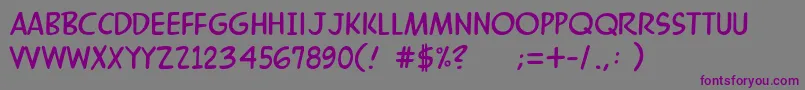 MandrakeFf Font – Purple Fonts on Gray Background