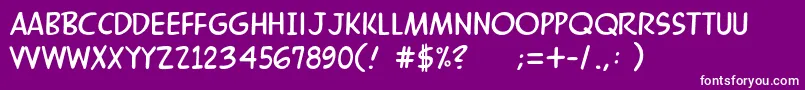 MandrakeFf Font – White Fonts on Purple Background