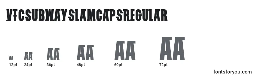 VtcSubwayslamCapsRegular Font Sizes
