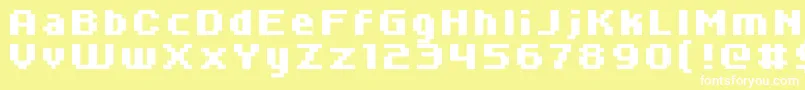 フォントKroeger0666 – 黄色い背景に白い文字