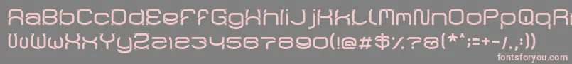 RaynalizLight Font – Pink Fonts on Gray Background