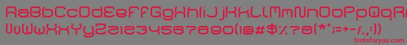 RaynalizLight Font – Red Fonts on Gray Background