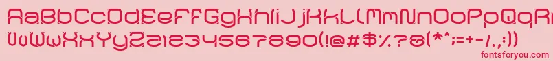 RaynalizLight Font – Red Fonts on Pink Background
