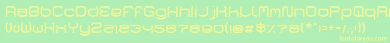 RaynalizLight Font – Yellow Fonts on Green Background