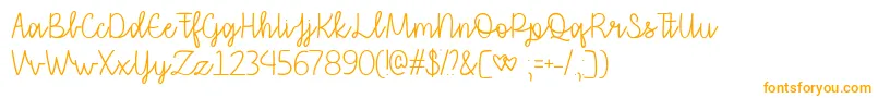 ThatILoveYouTtf-Schriftart – Orangefarbene Schriften
