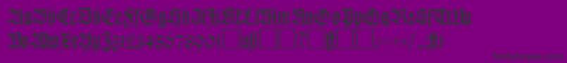 KochfrakturRegularDb Font – Black Fonts on Purple Background