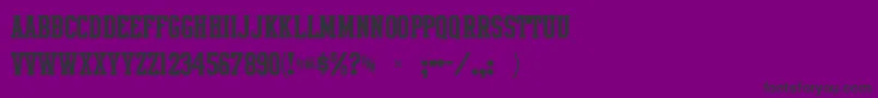 Шрифт IntramuralJl – чёрные шрифты на фиолетовом фоне