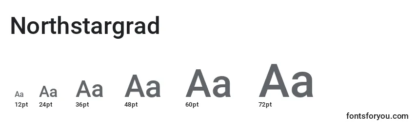 Northstargrad Font Sizes