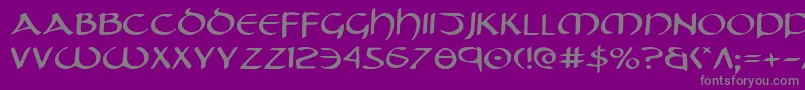 Tristrame Font – Gray Fonts on Purple Background