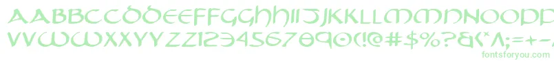 Tristrame Font – Green Fonts on White Background