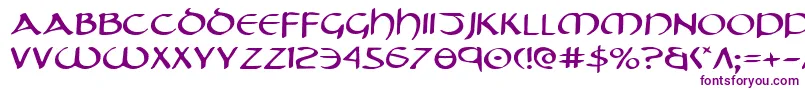 Tristrame Font – Purple Fonts on White Background