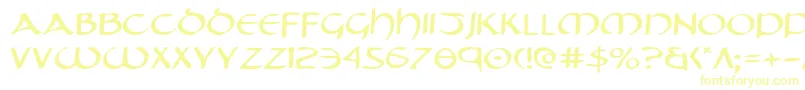 Шрифт Tristrame – жёлтые шрифты