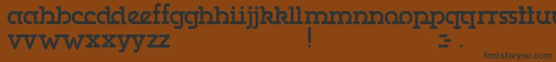 Gumbercules Font – Black Fonts on Brown Background