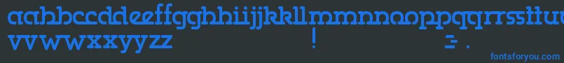 Gumbercules Font – Blue Fonts on Black Background