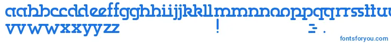 Gumbercules Font – Blue Fonts on White Background