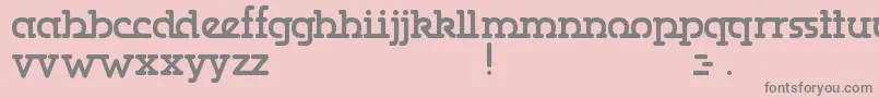 Gumbercules Font – Gray Fonts on Pink Background