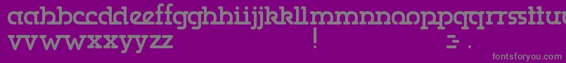 Gumbercules Font – Gray Fonts on Purple Background