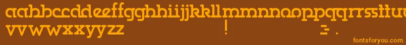 Gumbercules Font – Orange Fonts on Brown Background