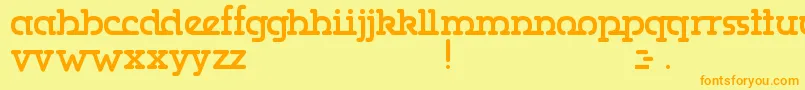 Gumbercules Font – Orange Fonts on Yellow Background