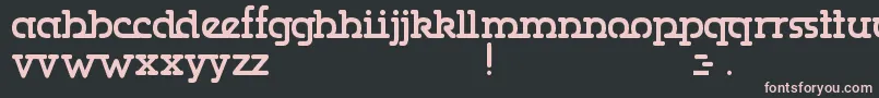 Gumbercules Font – Pink Fonts on Black Background