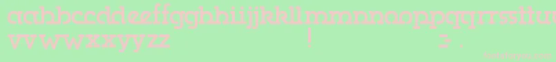 Gumbercules Font – Pink Fonts on Green Background