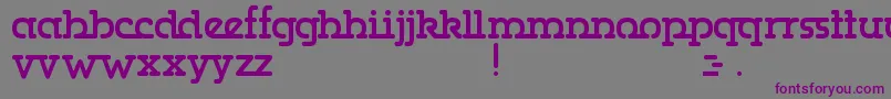 Gumbercules Font – Purple Fonts on Gray Background